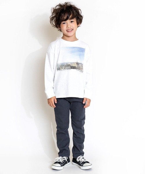 DILASH(ディラッシュ)の「ストレッチ スリムシルエットパンツ(デニムパンツ・キッズ・ブラック/ベージュ/パープル/カーキ/サックスブルー・130/90/150/80/120/140/110/100)」の9枚目の写真