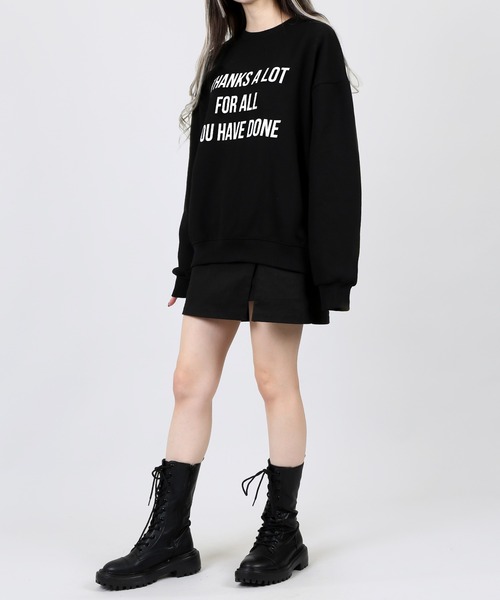 DING（ディング）の「WEGO/THANKSスウェット（スウェット・レディース・ブラック/グレー/ブルー・FREE）」の16枚目の写真