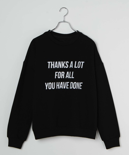 DING（ディング）の「WEGO/THANKSスウェット（スウェット・レディース・ブラック/グレー/ブルー・FREE）」の10枚目の写真