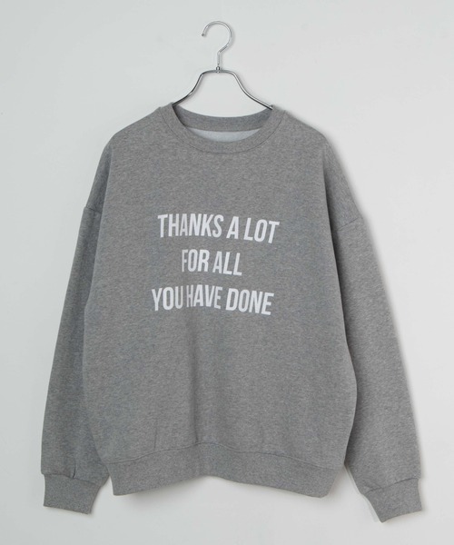 DING（ディング）の「WEGO/THANKSスウェット（スウェット・レディース・ブラック/グレー/ブルー・FREE）」の8枚目の写真