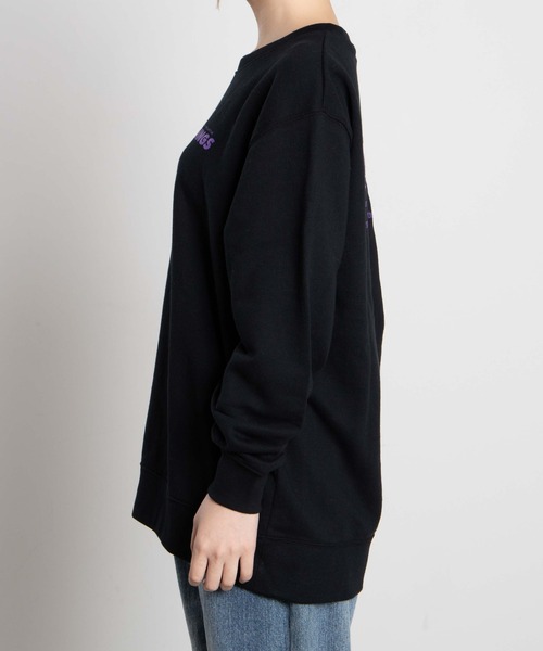 WEGO(ウィゴー)の「WEGO/THINGSプリントプルオーバー(スウェット・レディース・ブラック/ホワイト・MEDIUM/LARGE/X-LARGE)」の7枚目の写真