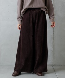 PUAL CE CIN | カットコールワイドパンツ(その他パンツ)