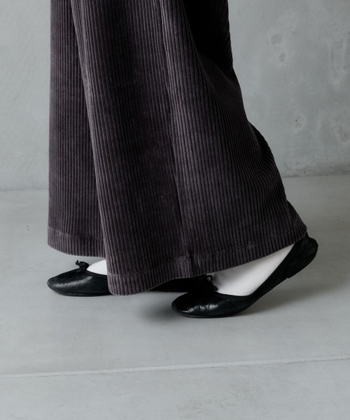 PUAL CE CIN（ピュアルセシン）の「カットコールワイドパンツ（その他パンツ・レディース・チャコールグレー/ブラック/ブラウン/アイボリー・FREE）」の13枚目の写真