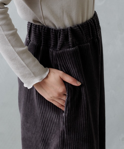 PUAL CE CIN（ピュアルセシン）の「カットコールワイドパンツ（その他パンツ・レディース・チャコールグレー/ブラック/ブラウン/アイボリー・FREE）」の22枚目の写真