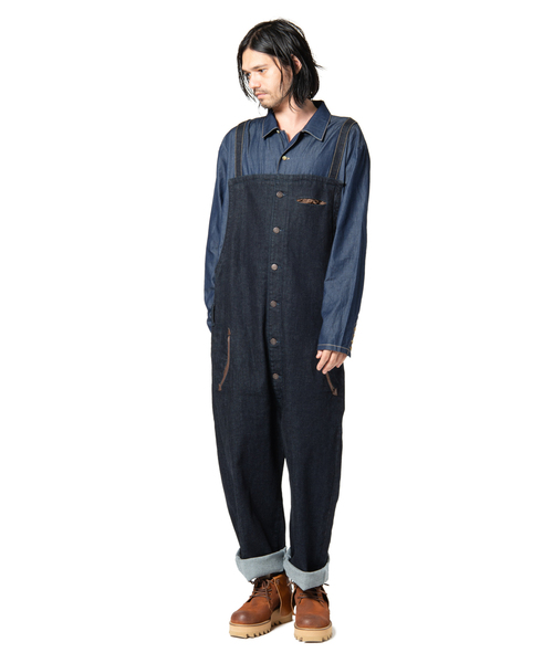 ブランド古着 デニムオールインワン つなぎ オールインワン Glamb グラム のファッション通販 Zozoused