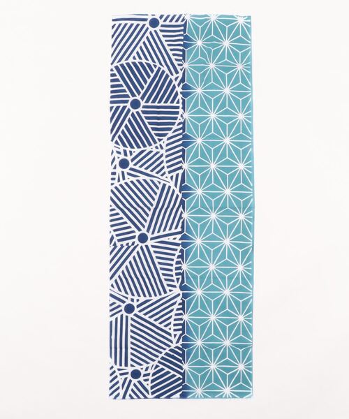 カヤ(カヤ)の「【カヤ】注染手ぬぐい 麻と臼(ハンカチ/ハンドタオル・メンズ・ブラック/ブルー・FREE)」の2枚目の写真