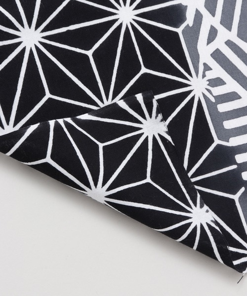 カヤ(カヤ)の「【カヤ】注染手ぬぐい 麻と臼(ハンカチ/ハンドタオル・メンズ・ブラック/ブルー・FREE)」の3枚目の写真