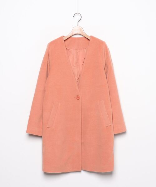 ブランド古着 ノーカラーコート ノーカラーコート Social Girl ソーシャルガール のファッション通販 Zozoused