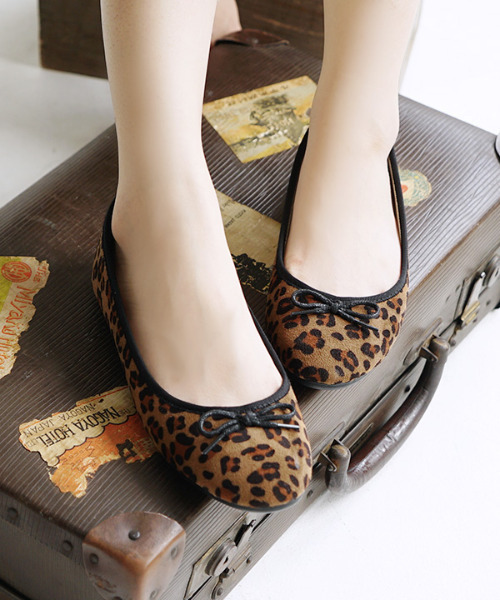 e-zakkamania stores(イーザッカマニアストアーズ)の「マット バレエシューズ(バレエシューズ・レディース・ブラック/レオパード/ホワイト・L/M/LL/S)」の3枚目の写真