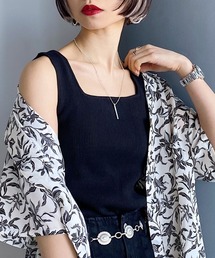 PAGEBOY | リブスクエアニットタンク(タンクトップ)