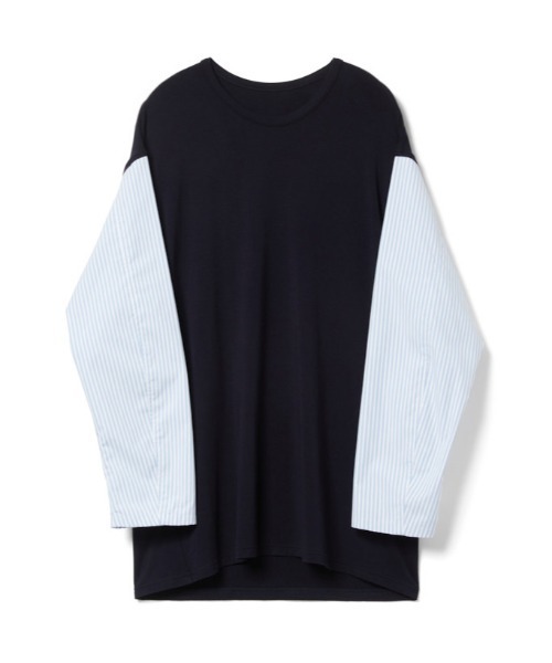 D-VEC（ディーベック）の「ストライプ コンビ Ｔシャツ(VF-10403118)（Tシャツ/カットソー・レディース・レッド/ネイビー・LARGE）」の18枚目の写真