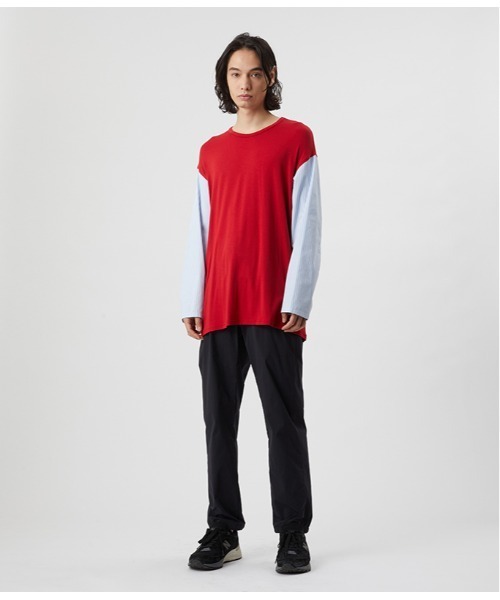 D-VEC（ディーベック）の「ストライプ コンビ Ｔシャツ(VF-10403118)（Tシャツ/カットソー・レディース・レッド/ネイビー・LARGE）」の17枚目の写真