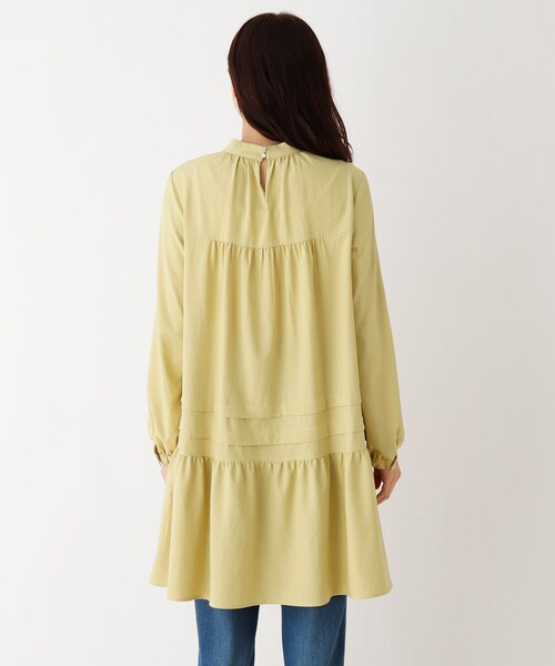 DRESKIP（ドレスキップ）の「◆ティアードチュニックワンピ―ス（ワンピース・レディース・オフホワイト/レモンイエロー/カーキ・03/02/04）」の13枚目の写真