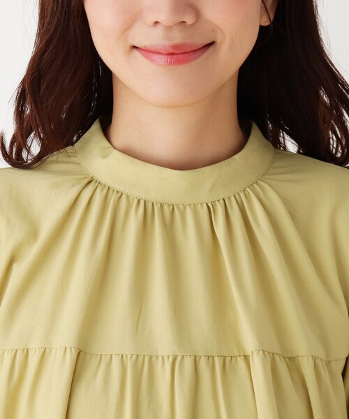 DRESKIP（ドレスキップ）の「◆ティアードチュニックワンピ―ス（ワンピース・レディース・オフホワイト/レモンイエロー/カーキ・03/02/04）」の12枚目の写真
