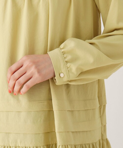 DRESKIP（ドレスキップ）の「◆ティアードチュニックワンピ―ス（ワンピース・レディース・オフホワイト/レモンイエロー/カーキ・03/02/04）」の5枚目の写真