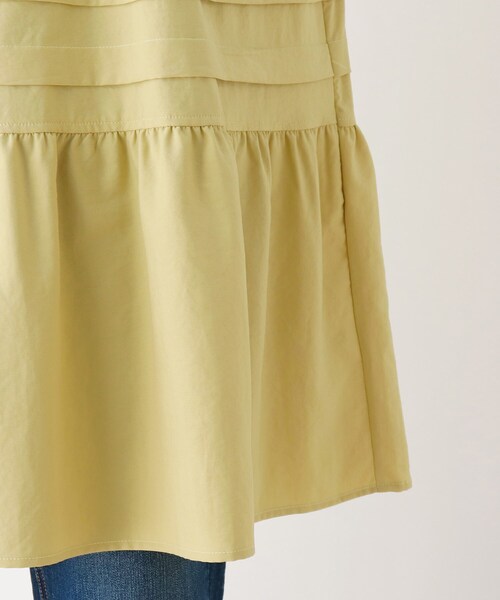 DRESKIP（ドレスキップ）の「◆ティアードチュニックワンピ―ス（ワンピース・レディース・オフホワイト/レモンイエロー/カーキ・03/02/04）」の8枚目の写真