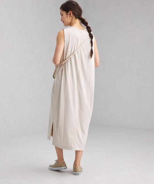 green label relaxing（グリーンレーベルリラクシング）の「CFC タック ノースリーブ ワンピース（ワンピース・レディース・ベージュ/マスタード/ピンク/ブラック・FREE）」の20枚目の写真