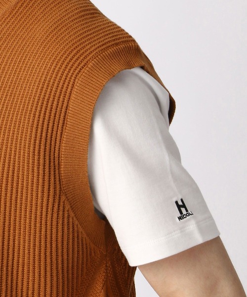 HIDEAWAYS NICOLE（ハイダウェイニコル）の「ニットベスト&Tシャツセット（アンサンブル・メンズ・ネイビー/ブラック/グレー/ブラウン・LARGE/MEDIUM）」の17枚目の写真