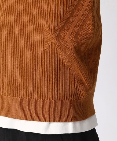 HIDEAWAYS NICOLE（ハイダウェイニコル）の「ニットベスト&Tシャツセット（アンサンブル・メンズ・ネイビー/ブラック/グレー/ブラウン・LARGE/MEDIUM）」の10枚目の写真