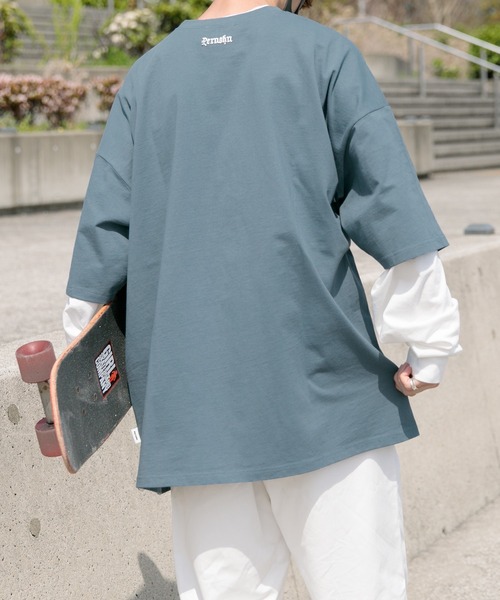 Perushu（ペルーシュ）の「ユーズドライクロックTシャツ（Tシャツ/カットソー・メンズ・ホワイト/ブラック/ダークブルー・MEDIUM/LARGE/X-LARGE）」の15枚目の写真