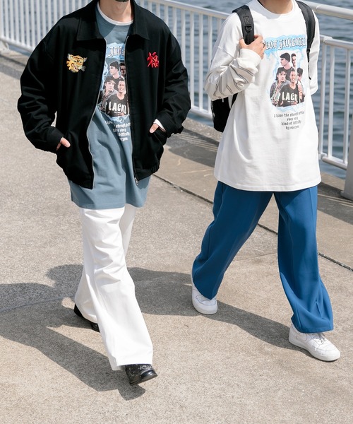 Perushu（ペルーシュ）の「ユーズドライクロックTシャツ（Tシャツ/カットソー・メンズ・ホワイト/ブラック/ダークブルー・MEDIUM/LARGE/X-LARGE）」の7枚目の写真