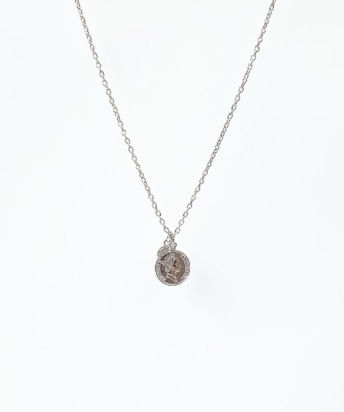 CEMONEMO(セモネモ)の「ダブルコイン ロング ネックレス(ネックレス・レディース・シルバー/ゴールド・FREE)」の5枚目の写真