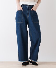 Cutie Blonde | 【S-L】BIGポケットストレートデニム(デニムパンツ)