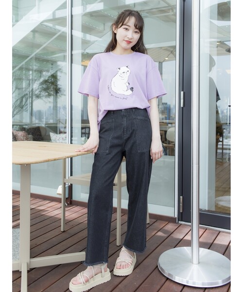 Cutie Blonde(キューティーブロンド)の「◆【S-L】BIGポケットストレートデニム(デニムパンツ・レディース・ブラック系5/ネイビー系5/ブルー系5・01/02/03)」の12枚目の写真