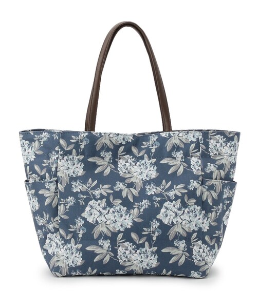 LAURA ASHLEY(ローラアシュレイ)の「ミニバッグ付きボタニカル柄トート(トートバッグ・レディース・ホワイト系その他/ネイビー系・00)」の5枚目の写真