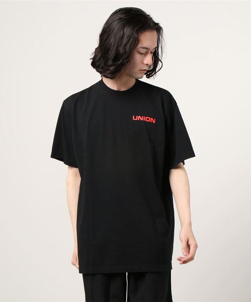 UNION（ユニオン）の「NOAH UN LOGO LOCK-UP S/S TEE（Tシャツ/カットソー・メンズ・ブラック・MEDIUM/LARGE/X-LARGE）」の4枚目の写真