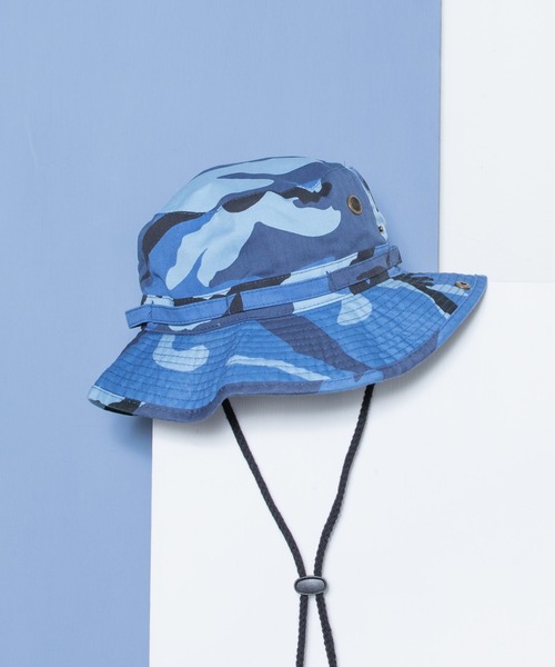 newhattan（ニューハッタン）の「NEWHATTAN ニューハッタン Safari Hat -twill- バケットハット（ハット・メンズ・ホワイト/スカイブルー/ブラック/ダークグリーン/ダークブラウン/レッド/オリーブ/カーキ/ライトグリーン/その他/サンドベージュ/デザートカモ/その他1/ウッドランド/グレー系カモフラージュ/ロイヤルブルー/チャコール/グレー/ネイビー・FREE）」の17枚目の写真