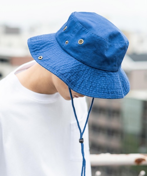 newhattan（ニューハッタン）の「NEWHATTAN ニューハッタン Safari Hat -twill- バケットハット（ハット・メンズ・ホワイト/スカイブルー/ブラック/ダークグリーン/ダークブラウン/レッド/オリーブ/カーキ/ライトグリーン/その他/サンドベージュ/デザートカモ/その他1/ウッドランド/グレー系カモフラージュ/ロイヤルブルー/チャコール/グレー/ネイビー・FREE）」の14枚目の写真