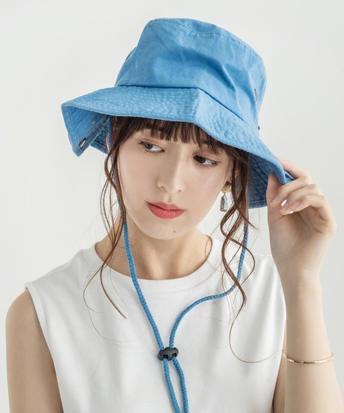 newhattan（ニューハッタン）の「NEWHATTAN ニューハッタン Safari Hat -twill- バケットハット（ハット・メンズ・ホワイト/スカイブルー/ブラック/ダークグリーン/ダークブラウン/レッド/オリーブ/カーキ/ライトグリーン/その他/サンドベージュ/デザートカモ/その他1/ウッドランド/グレー系カモフラージュ/ロイヤルブルー/チャコール/グレー/ネイビー・FREE）」の12枚目の写真