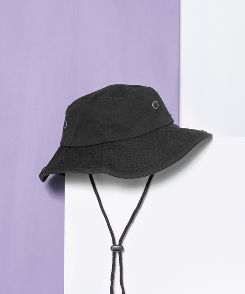 newhattan（ニューハッタン）の「NEWHATTAN ニューハッタン Safari Hat -twill- バケットハット（ハット・メンズ・ホワイト/スカイブルー/ブラック/ダークグリーン/ダークブラウン/レッド/オリーブ/カーキ/ライトグリーン/その他/サンドベージュ/デザートカモ/その他1/ウッドランド/グレー系カモフラージュ/ロイヤルブルー/チャコール/グレー/ネイビー・FREE）」の3枚目の写真