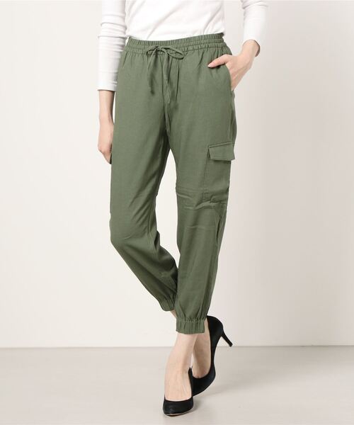 BANANA REPUBLIC FACTORY STORE（バナナリパブリック ファクトリーストア）の「【BANANA REPUBLIC FACTORY STORE】リネンカーゴジョガー（カーゴパンツ・レディース・ライトグレー/その他/カーキ・S/M/XS/L）」の9枚目の写真