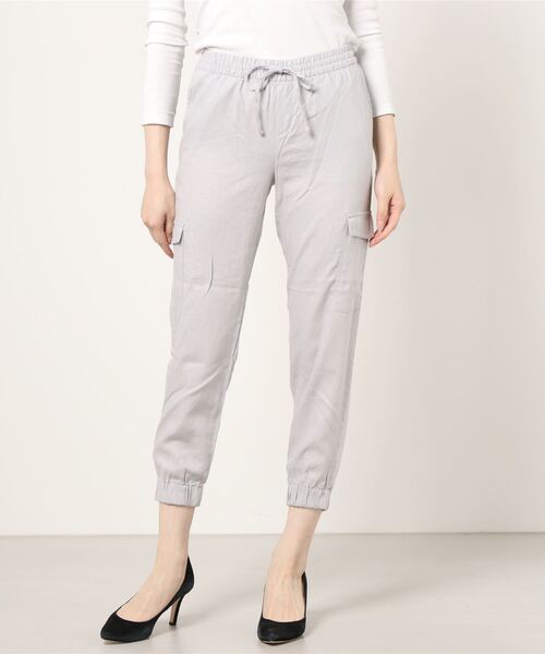 BANANA REPUBLIC FACTORY STORE（バナナリパブリック ファクトリーストア）の「【BANANA REPUBLIC FACTORY STORE】リネンカーゴジョガー（カーゴパンツ・レディース・ライトグレー/その他/カーキ・S/M/XS/L）」の10枚目の写真