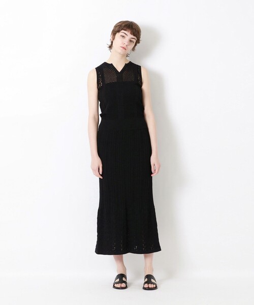 LOVELESS（ラブレス）の「2in1ニットアップドレス（ワンピース・レディース・ブラック/グリーン系その他5/レッド系その他3・36/34）」の4枚目の写真