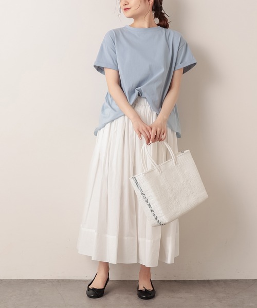 PUAL CE CIN（ピュアルセシン）の「ペーパー加工スカート（スカート・レディース・ナチュラル/ホワイト/ブラック・FREE）」の20枚目の写真