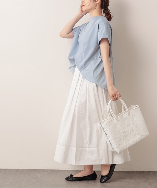 PUAL CE CIN（ピュアルセシン）の「ペーパー加工スカート（スカート・レディース・ナチュラル/ホワイト/ブラック・FREE）」の17枚目の写真