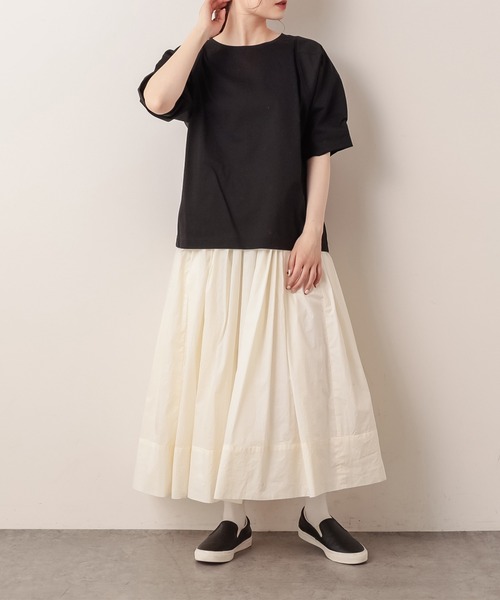 PUAL CE CIN（ピュアルセシン）の「ペーパー加工スカート（スカート・レディース・ナチュラル/ホワイト/ブラック・FREE）」の21枚目の写真