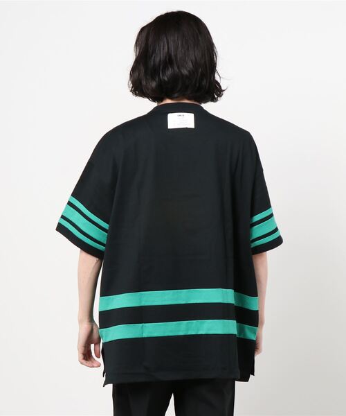 amok(アモク)の「【別注】amok /アモク/ホッケーTシャツ(Tシャツ/カットソー・メンズ・ホワイト/ブラック/ブルー・FREE)」の5枚目の写真