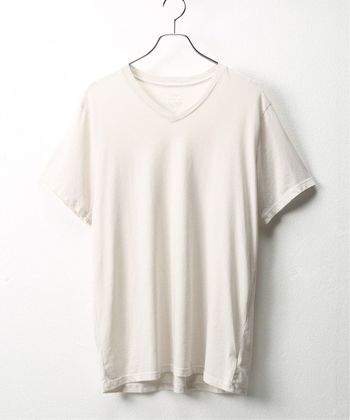 SAVE KHAKI UNITED(セーブカーキユナイテッド)の「【SAVE KHAKI UNITED /セーブカーキユナイテッド】 S/S SUPIMA V-NECK TEE(Tシャツ/カットソー・メンズ・ホワイト/ブラック/サファリグリーン/ホワイト×ホワイト/ピンク系その他/ダークブルー・SMALL/MEDIUM/LARGE)」の2枚目の写真