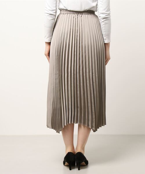 Te chichi（テチチ）の「◎サテンラッププリーツスカート（スカート・レディース・グレー/カーキ/モカ・ﾌﾘ-）」の4枚目の写真