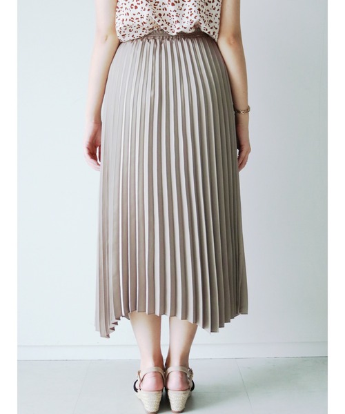 Te chichi（テチチ）の「◎サテンラッププリーツスカート（スカート・レディース・グレー/カーキ/モカ・ﾌﾘ-）」の7枚目の写真