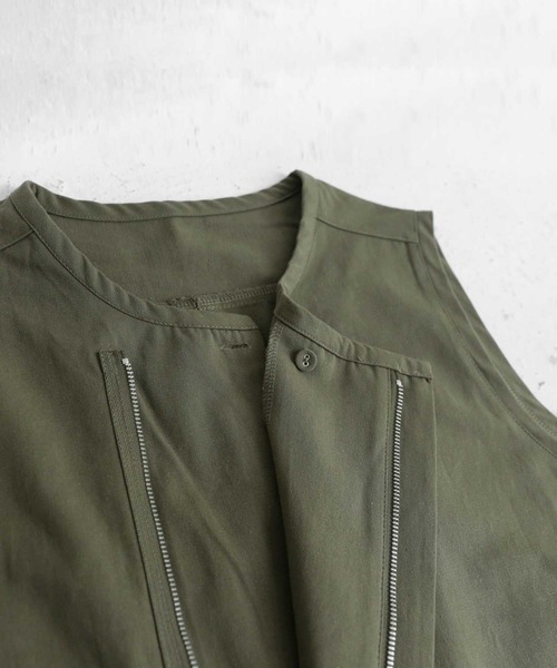 antiqua（アンティカ）の「綿100%オールインワン（つなぎ/オールインワン・レディース・カーキ/ブラック・FREE）」の16枚目の写真