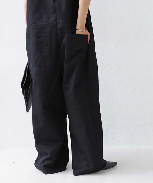 antiqua（アンティカ）の「綿100%オールインワン（つなぎ/オールインワン・レディース・カーキ/ブラック・FREE）」の12枚目の写真