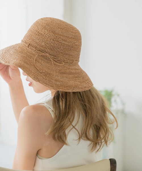 ITEMS URBANRESEARCH（アイテムズ アーバンリサーチ）の「ラフィアハット（ハット・レディース・ベージュ/ブラウン・-）」の5枚目の写真