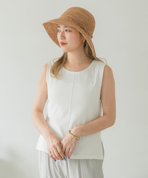ITEMS URBANRESEARCH（アイテムズ アーバンリサーチ）の「ラフィアハット（ハット・レディース・ベージュ/ブラウン・-）」の6枚目の写真