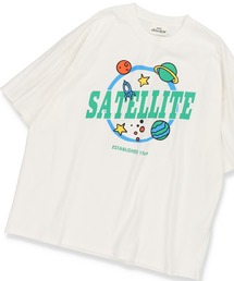 SPINNS | 【ビッグサイズ】宇宙モチーフロゴTシャツ(Tシャツ/カットソー)