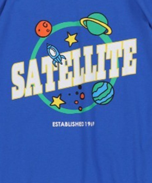 SPINNS(スピンズ)の「【ビッグサイズ】宇宙モチーフロゴTシャツ(Tシャツ/カットソー・メンズ・ホワイト/ブラック/ブルー・ONESIZE)」の18枚目の写真